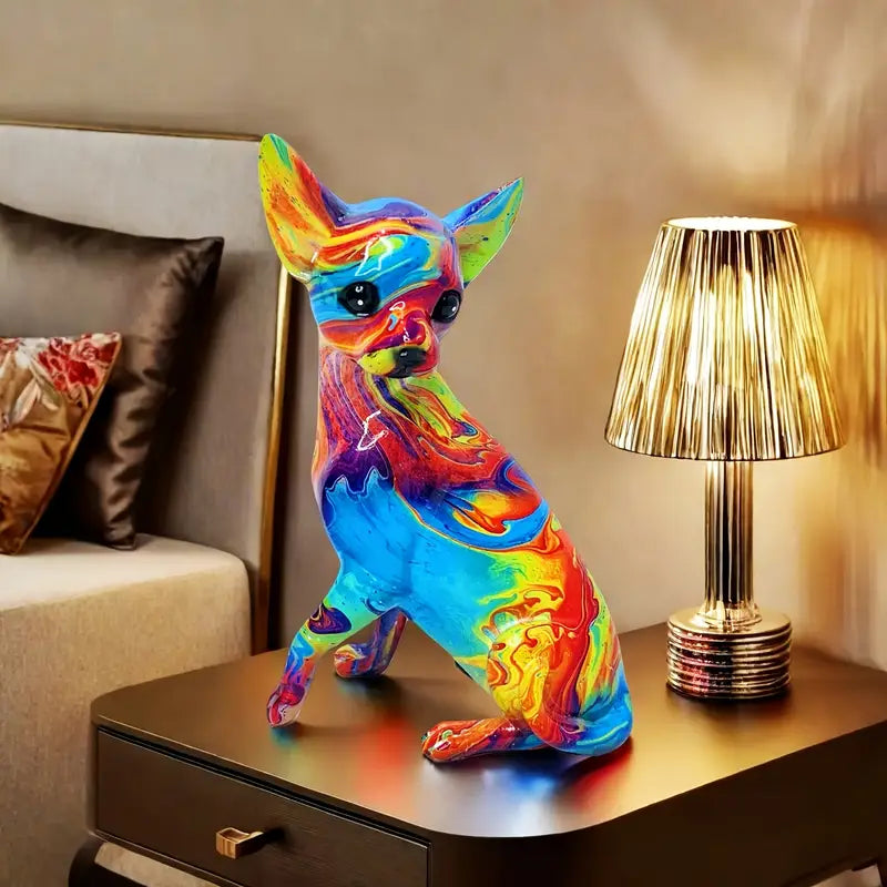 Charming Chihuahua Resin Table Lamp: Add a Playful Flair #5762